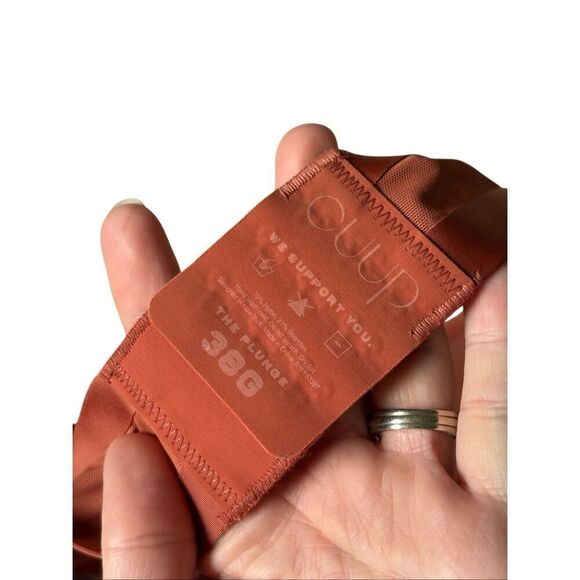 Cuup The Plunge Mesh Bra Clay Brown size 38G - Picture 3 of 5